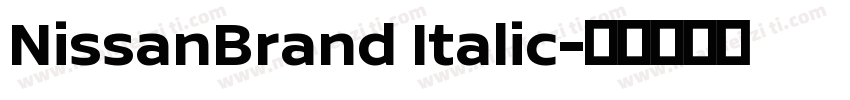 NissanBrand Italic字体转换